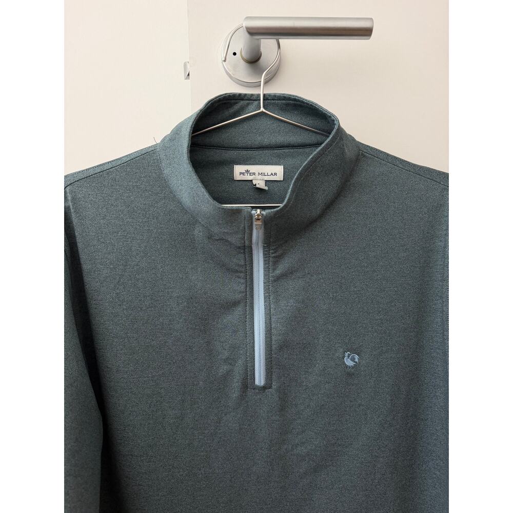 Peter Millar Perth Performance Quarter-Zip Pullover Blue Size L - Picture 2 of 11